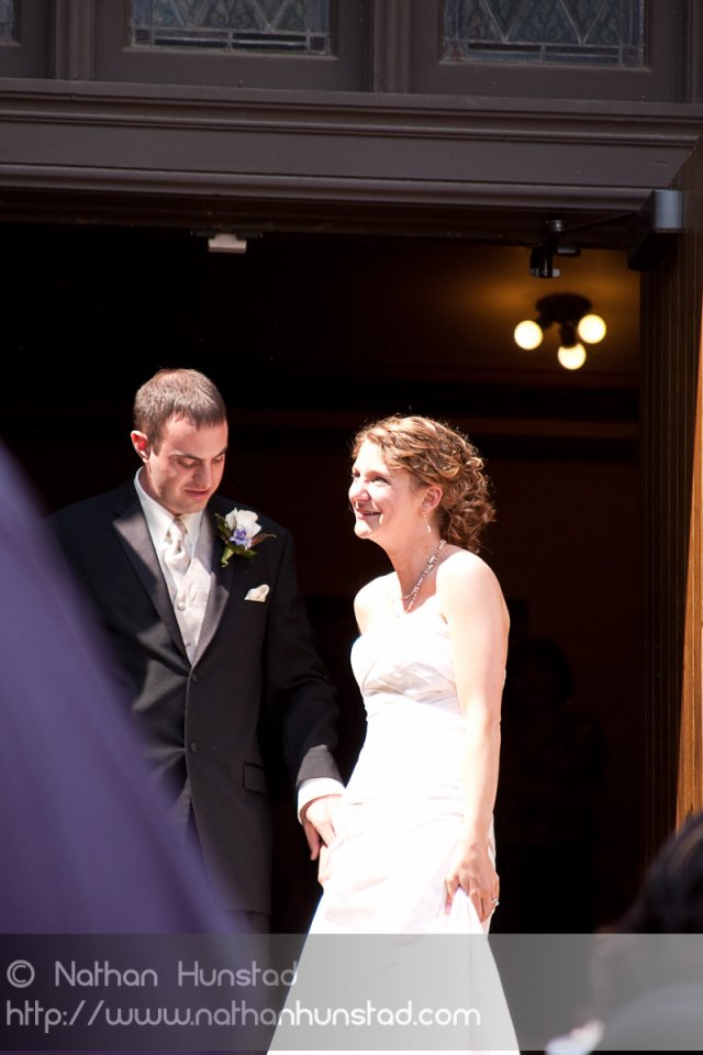 The bride and groom: Marissa McClure and Kurt Fisher.